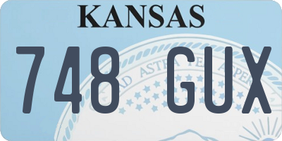 KS license plate 748GUX