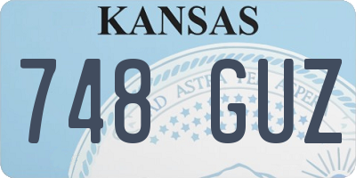 KS license plate 748GUZ