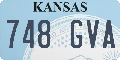 KS license plate 748GVA