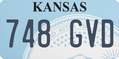 KS license plate 748GVD