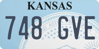 KS license plate 748GVE