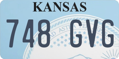 KS license plate 748GVG