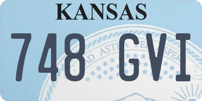 KS license plate 748GVI