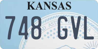 KS license plate 748GVL