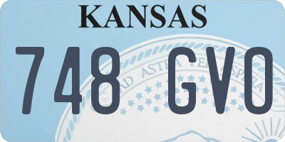 KS license plate 748GVO