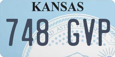 KS license plate 748GVP