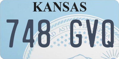KS license plate 748GVQ
