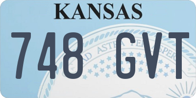 KS license plate 748GVT