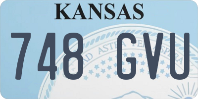 KS license plate 748GVU