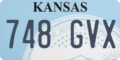KS license plate 748GVX
