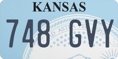 KS license plate 748GVY