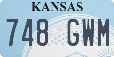 KS license plate 748GWM