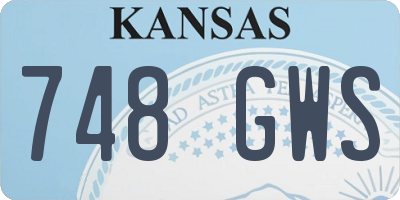 KS license plate 748GWS