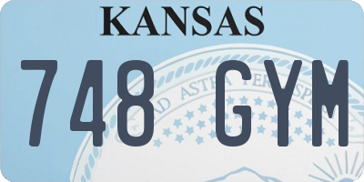 KS license plate 748GYM