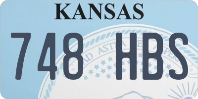 KS license plate 748HBS