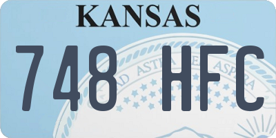 KS license plate 748HFC