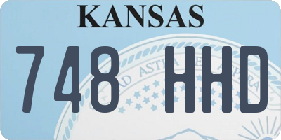 KS license plate 748HHD