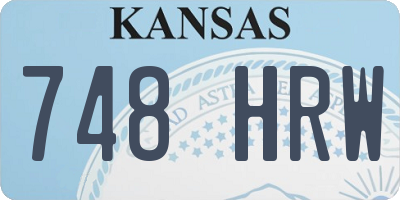 KS license plate 748HRW