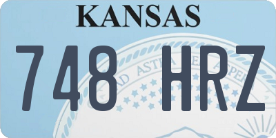 KS license plate 748HRZ