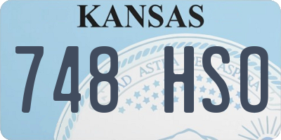 KS license plate 748HSO