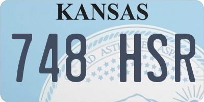 KS license plate 748HSR