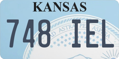 KS license plate 748IEL