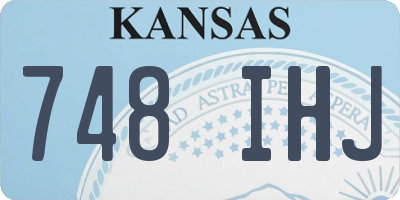 KS license plate 748IHJ