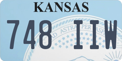 KS license plate 748IIW