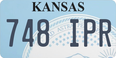 KS license plate 748IPR