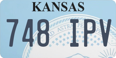 KS license plate 748IPV
