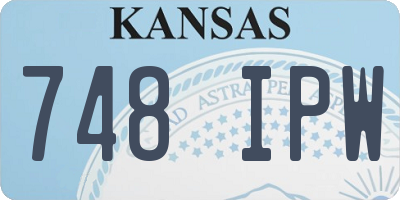 KS license plate 748IPW