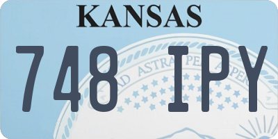 KS license plate 748IPY