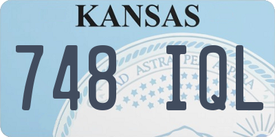KS license plate 748IQL
