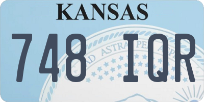KS license plate 748IQR