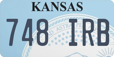 KS license plate 748IRB