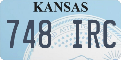 KS license plate 748IRC