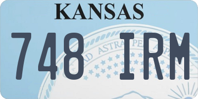 KS license plate 748IRM