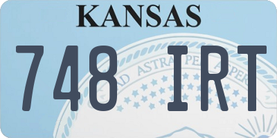 KS license plate 748IRT