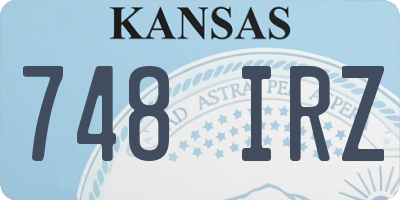 KS license plate 748IRZ