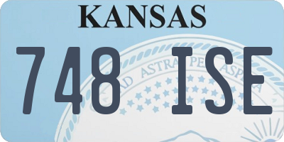 KS license plate 748ISE