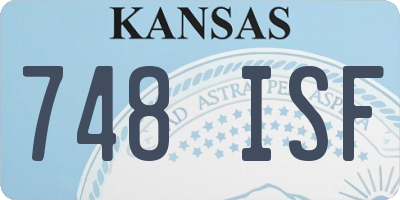 KS license plate 748ISF