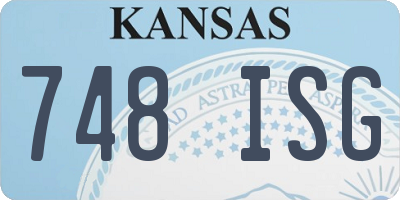 KS license plate 748ISG