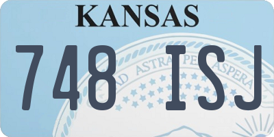 KS license plate 748ISJ