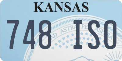 KS license plate 748ISO