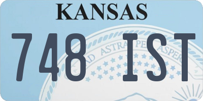 KS license plate 748IST