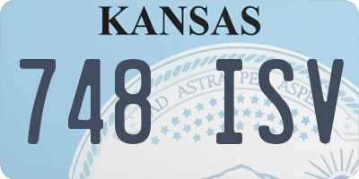 KS license plate 748ISV