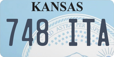 KS license plate 748ITA