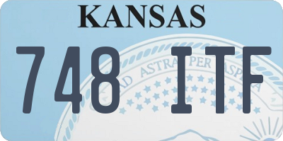 KS license plate 748ITF