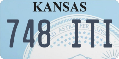 KS license plate 748ITI