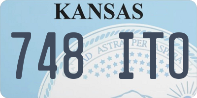 KS license plate 748ITO